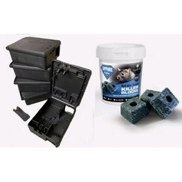 Sapphire Ultra Rat Mouse Block Strong Fast Single Feed Bait Blocks
