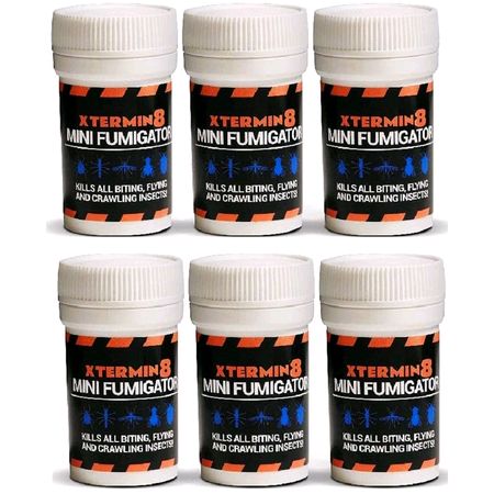 6 x Xtermin8 Prob Smoke Bomb Flea Fumigators
