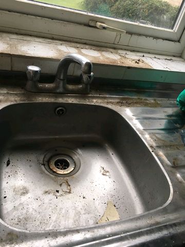 before sink