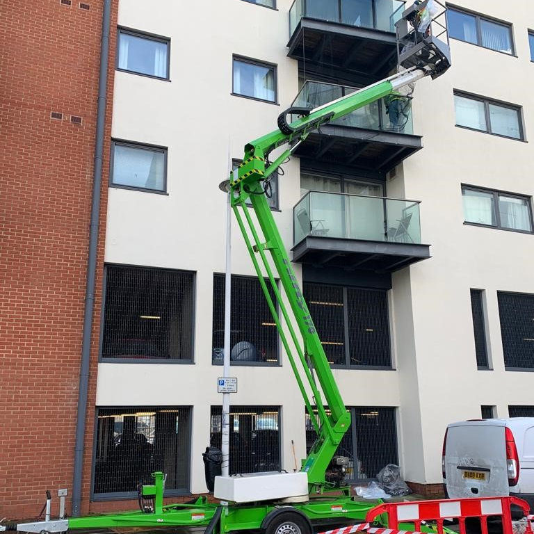 Bird Control Working at height to protect balconies